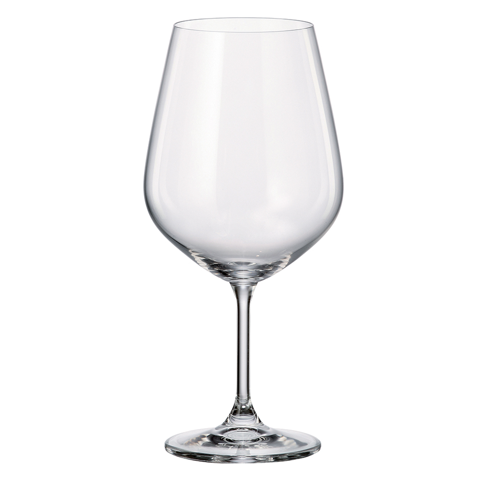 G Francis Large 'Red Wine' Glasses Set of 4 - Slant Rim Wine Glass with  Stem 